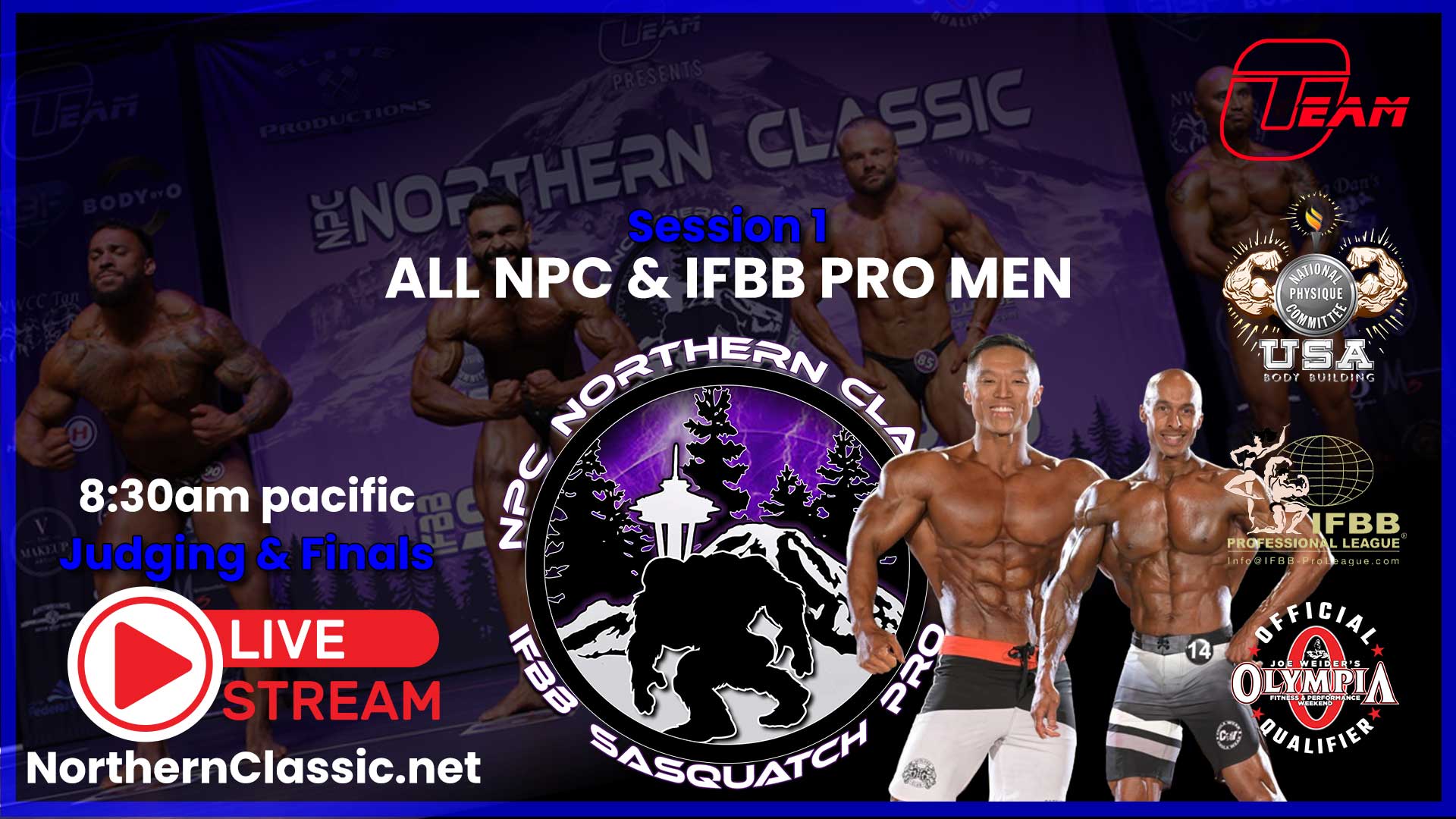 Livestream The 2024 Team Overby NPC IFBB Sasquatch Pro Am